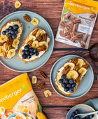 Rezeptbild: Vegane Stulle mit Pekannusskernen und Bananenchips – Seeberger Shop